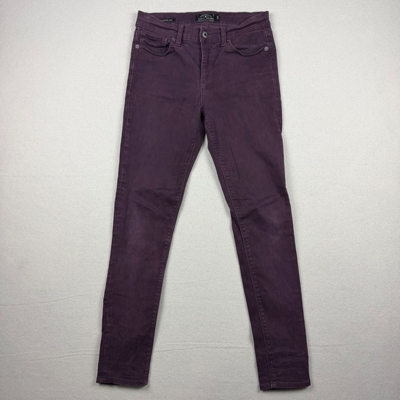 Lucky Brand Denim - Lucky Brand Women 6/28 Plum Brooke Legging Jean Skinny Mid Rise Stretch Pants